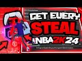 NBA 2K24 HOW TO GET THE STEAL EVERYTIME! HOW TO USE RIGHT STICK REAPER AND BEST DEF SETTINGS!