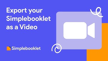 Export Your Simplebooklet as a Video