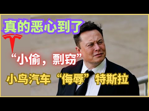 难怪马斯克都嫌他恶心，我这次也吐了，小鹏推到特斯拉