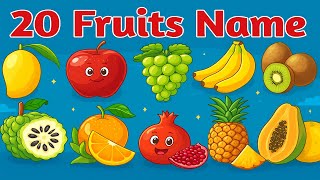 🍎 Fruit Names for Kids | Toddler & Preschool Education |  Learning with "Learning Tunes for Kids" screenshot 1