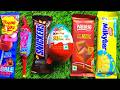 Satisfying video Asmr lollipops candy and chocolate gummy candy cutting video asmr