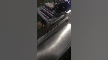 Biscuit cake bar long stick counting flow packaging machine testing video