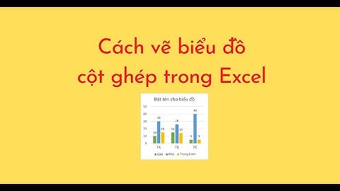 Cách vẽ biểu đồ cột ghép trong Excel