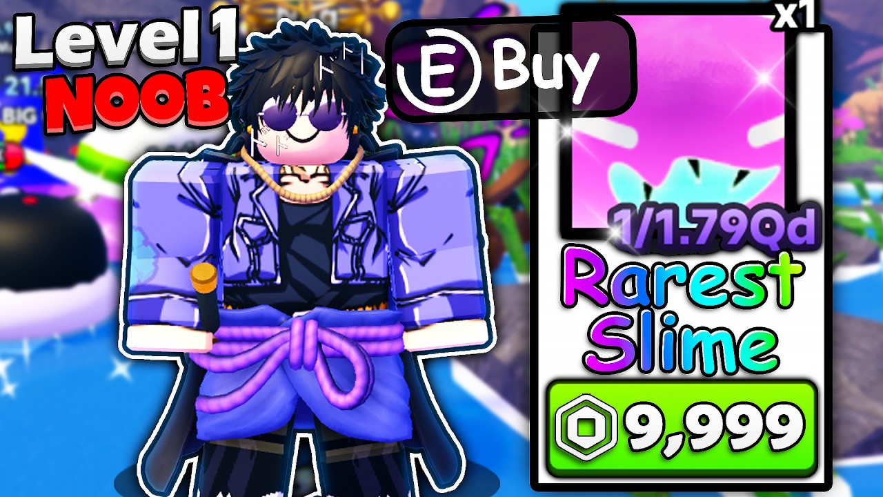 Slime Rng First Level Starting as Noob but with OP SLIME in Slime RNG Roblox... - YouTube