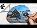 How to paint a beach - Rock Painting Tutorial