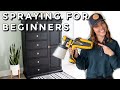 Using A Paint Spray Gun for Beginners | Smooth Furniture Makeover