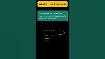 7. What is Head Recursion #Shorts #algorithm #datastructures