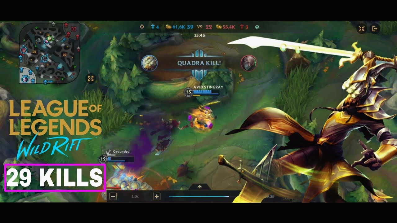 Wild Rift - Master Yi Gameplay (29 KILLS MVP !!) - YouTube