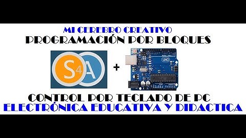S4A DE SCRATCH - PROGRAMACIÓN POR BLOQUES Y CONTROL POR TECLADO - ENCENDIDO DE LED.