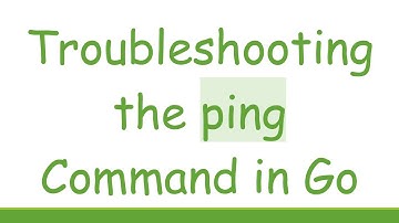 Troubleshooting the ping Command in Go
