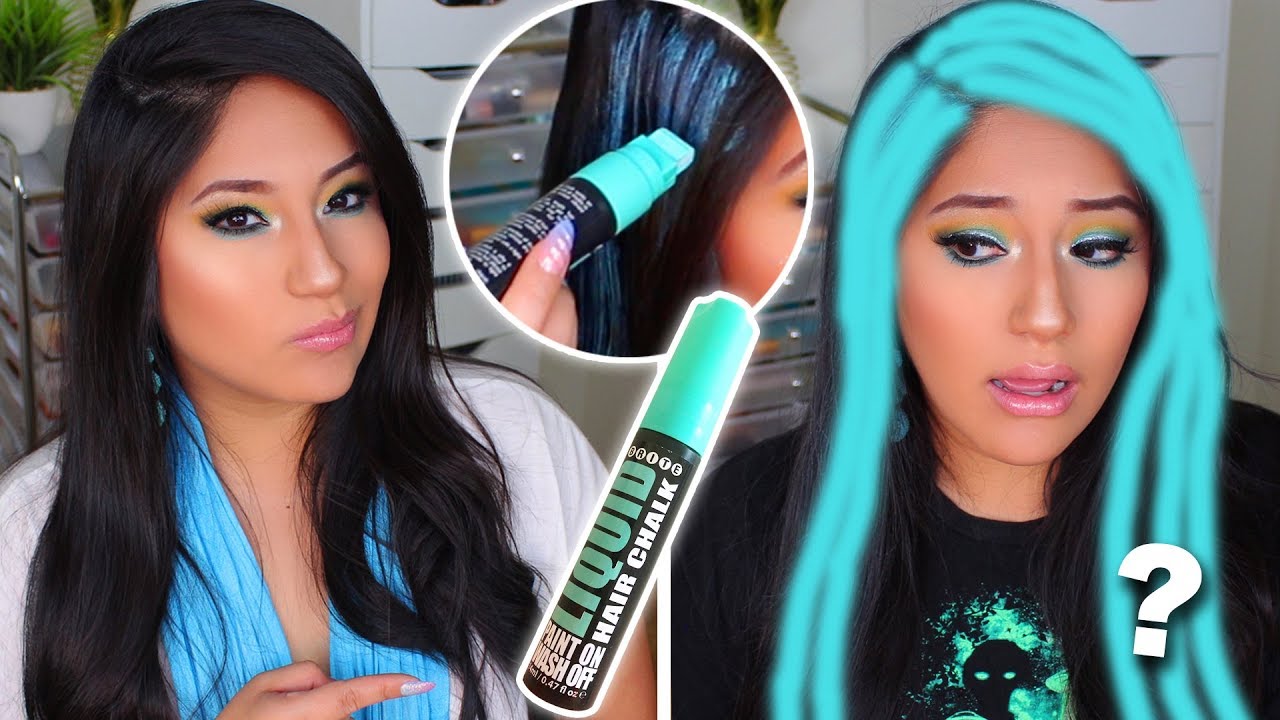 This easy hair chalking DIY is a quick way to totally change your look   Hair beauty Hair Hair chalk