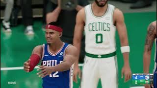 NBA 2K22 Playoff mode gameplay: Boston Celtics vs Philadelphia 76ers - (Xbox Series X) [4K60FPS]