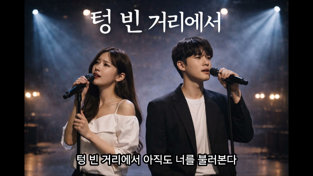 텅 빈 거리에서 | AI 음악 | 발라드 트로트 듀엣 감성 이별곡