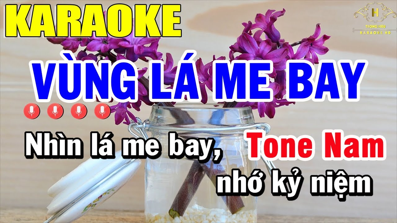 vung la me bay ma so karaoke  New Update  Vùng Lá Me Bay Karaoke Tone Nam Nhạc Sống | Trọng Hiếu