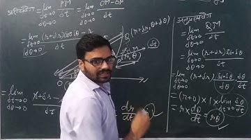 Radial & Transverse Velocity (Ariya, Anuprasth Veg).B.Sc.2nd year Dynamics.
