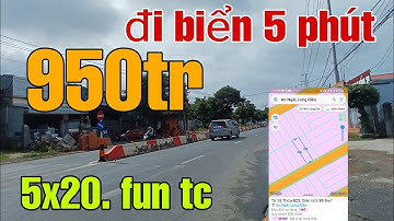 mặt tiền đường nhựa thông,khu dân cư, gần tỉnh lộ 44A. gần biển long hải. giá 950tr