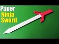 How to make a Paper Sword | Ninja Sword Tutorial