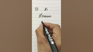 How to write capital letter D in cursive writing | Cursive writing practice #shorts #cursive #write✨