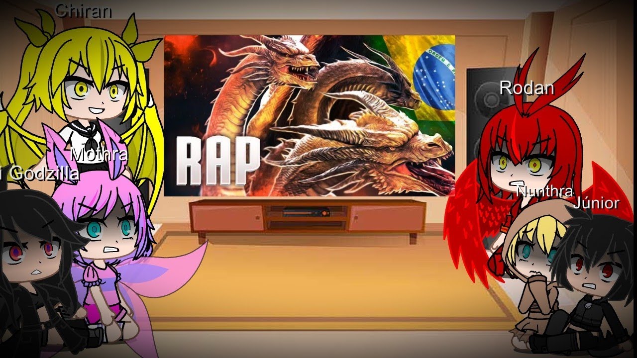 As kaijus girl reagindo o {Rap do King Ghidorah} {O SEU NOVO REI}