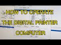 How to operate the digital inkjet printing machine computer