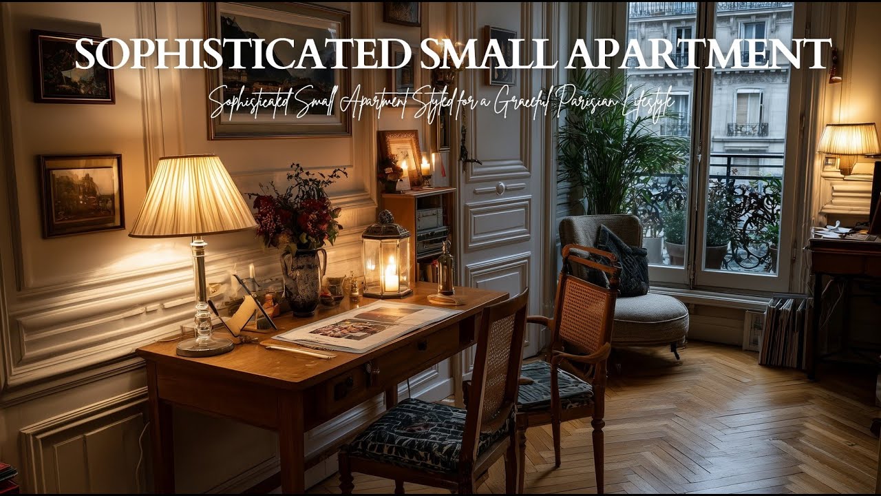 Sophisticated Small Apartment Styled for a Graceful Parisian Lifestyle