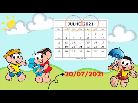 CALENDÁRIO 20 DE JULHO DE 2021