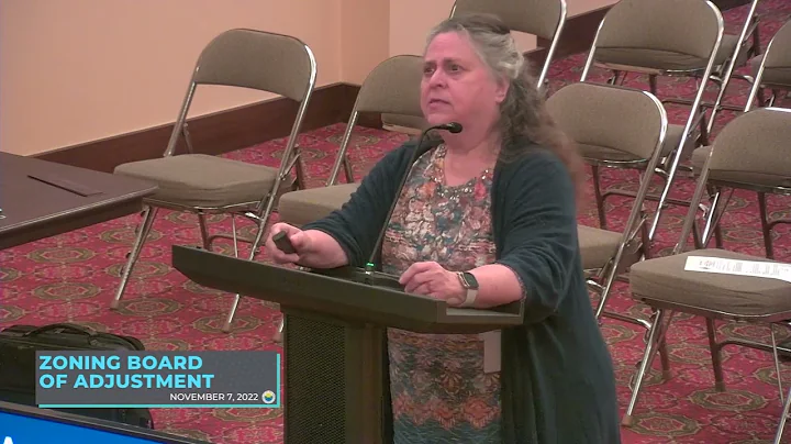 Zoning Board of Adjustment 11-7-22