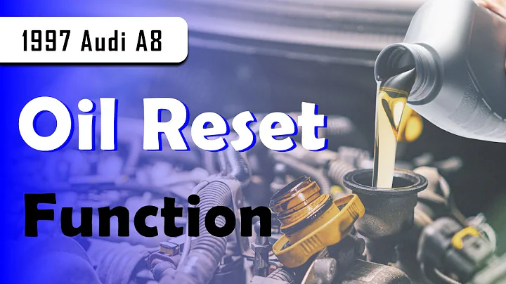 How to Use Oil Reset Function on SDS | 1997 Audi A8