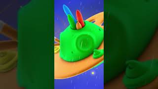 Raining In Space #Rocket #Robot kids shorts