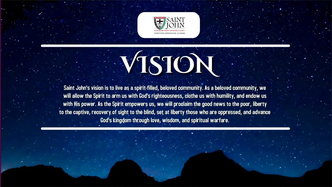 Rev. Dr. Ronald D. Sterling
St. John AME - Downtown Birmingham, AL

RAYAC Sunday
Sunday, September 13, 2026
Scripture Reference: Philippians 3:12-14 (ESV)
 
Visit our LinkTree below:
https://linktr.ee/stjamebhm

Stop by and Visit us at:
708 15th St N 
Birmingham, AL 35203
Call us at: (205) 251-3764

CCLI #: 5366827