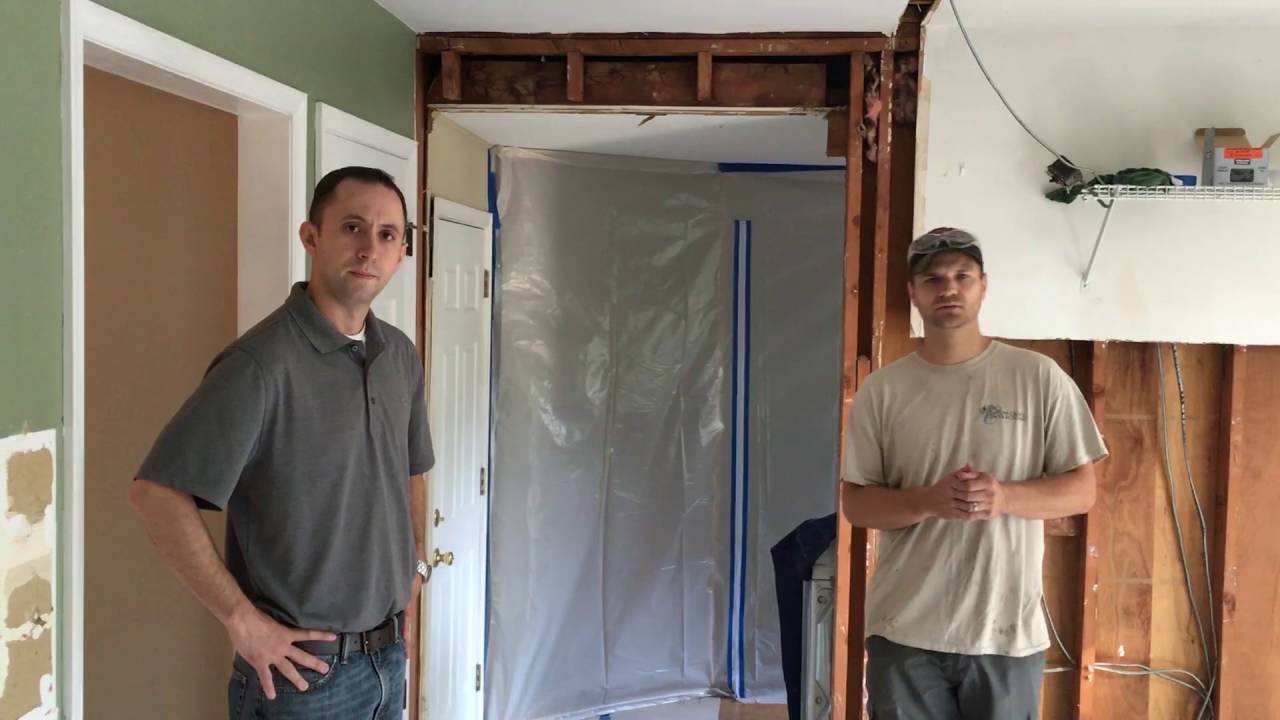 Home remodeling tutorial on construction site set-up - YouTube