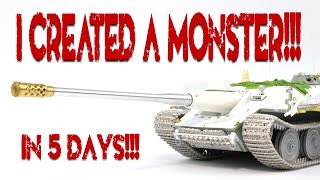 I created a monster in 5 days!!! Jagdpanzer E-60 from Modelcollect