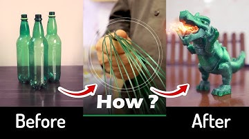 How to make flexible monster with plastic bottles and free filament & make money from it