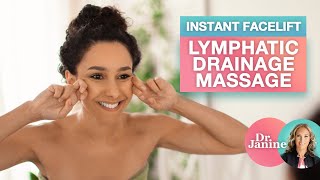 Instant Facelift : Lymphatic Drainage Massage | Dr. Janine