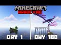 I Survived 100 Days on a Deserted Island in Hardcore Minecraft..