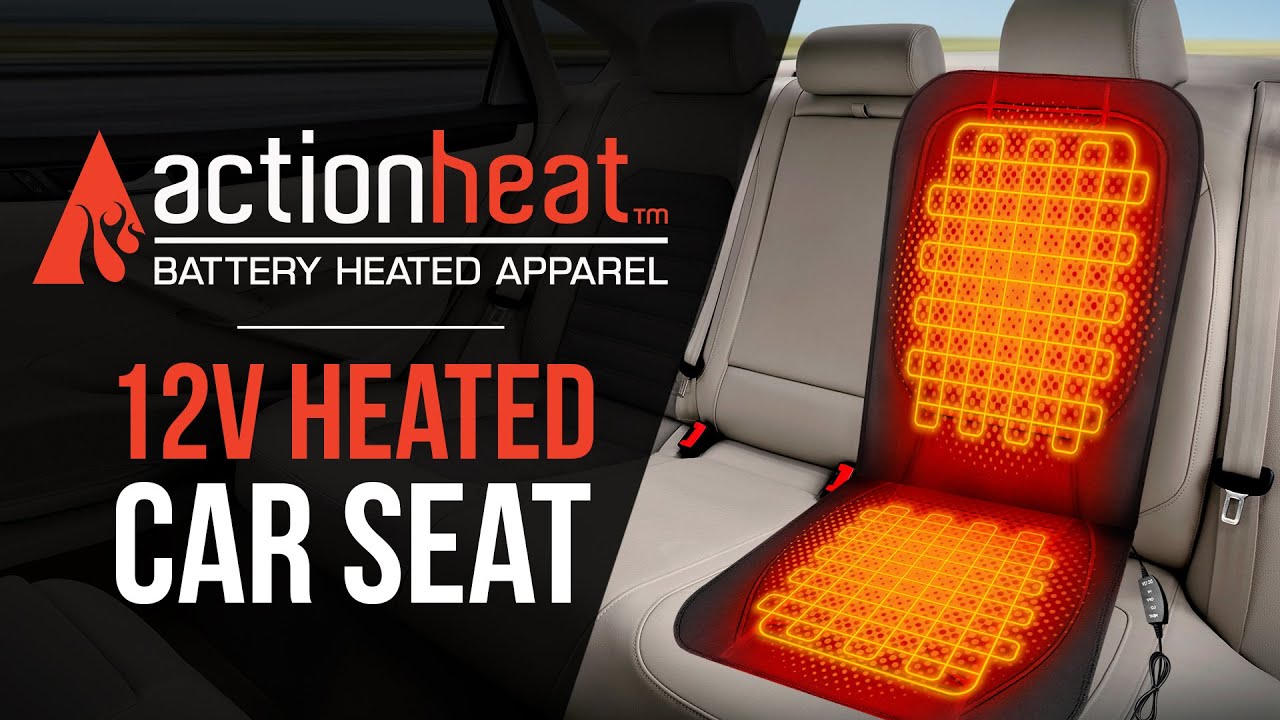 ActionHeat 12V Heated Seat Cushion ActionHeat Heated Clothing YouTube