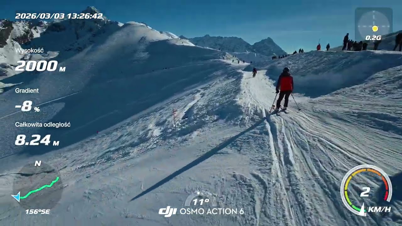 Zjazd z Kasprowego Wierchu trasa Gąsienicowa 03.03.2026