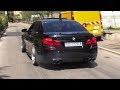 Tuned BMW M5 F10 in Monaco - BURNOUTS, Powerslides!!