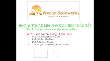 Bài 22. Lệnh xóa đối tượng trong autocad, lệnh Erase