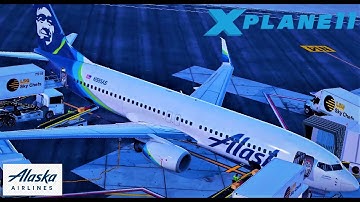 Xplane 11// Seattle departure/KSEA/Alaska airlines//737-800/cinematic/real  sounds