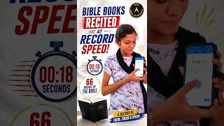 66 Bible Books in 19 Sec! 📖 M. Meena Sets Blazing Tamil Recitation Record | IBR
