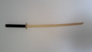 Make your own wooden katana! - Free templates