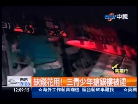 中視新聞》缺錢花用！三青少年搶銀樓被逮