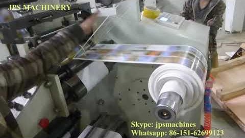 JPS320-5C 5 color flexo printing machine with laminating+ rotary die cutting for label paper