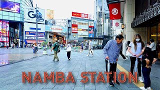 【4K】𝐖𝐀𝐋𝐊 🇯🇵 Visiting Namba Station in Osaka Japan