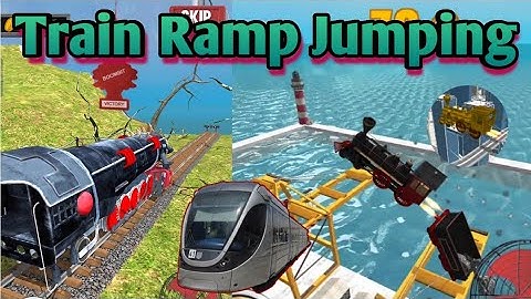 Train Ramp Jumping gameplay #train #jump #games #tapcheat #tapmod
