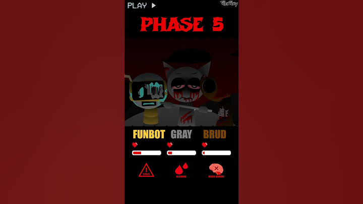 HP Bar Funbot Gray Brud in 1-10 DEFINITIVE Phases #sprunki  #incredibox
