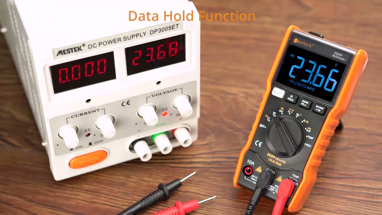 Neoteck Digital Multimeter 9999 Counts - TRMS NCV Temperatur Messgerät