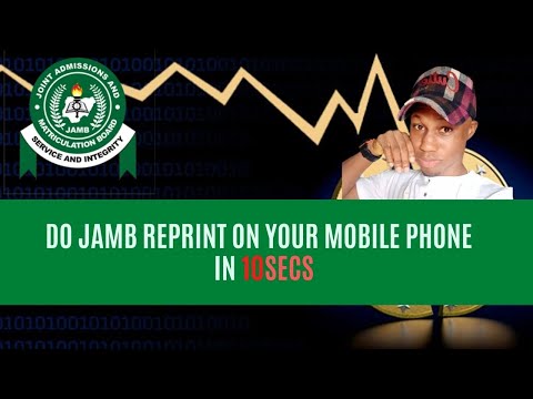 How to Reprint jamb slip on mobile phone 2021 session Nigeria #shorts