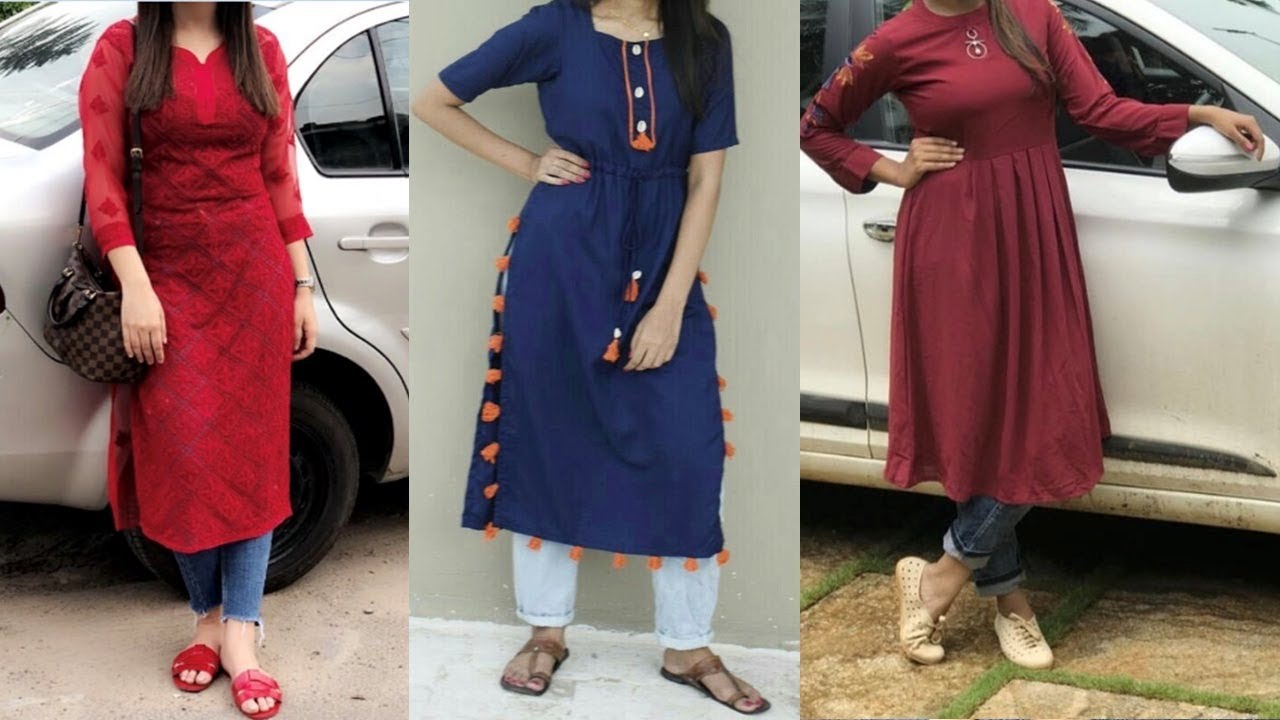 13 Kurtis to Wear with Jeans | How to Wear & Style Kurti with Jeans – Just  Salwars